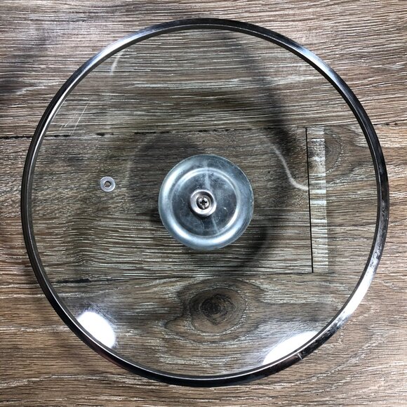 EKCO Copperelle Stainless Steel Glass 8.25" OD 7.625" ID Replacement Lid - Picture 2 of 5